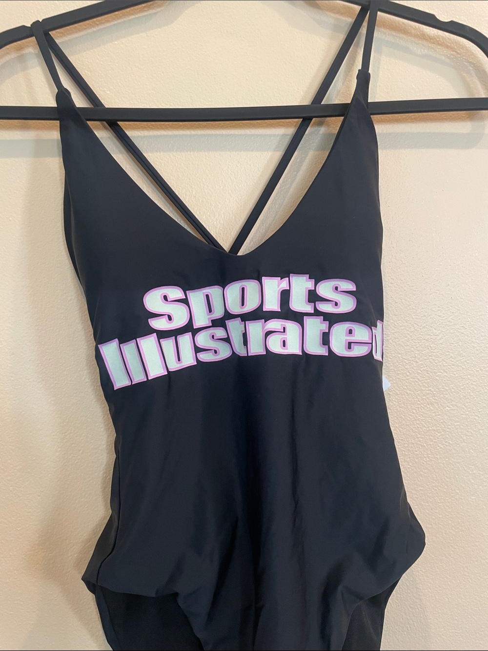 Aritzia Black Sports Illustrated Logo One-Piece